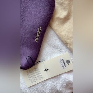 Jacquemus Violet Leather Clutch